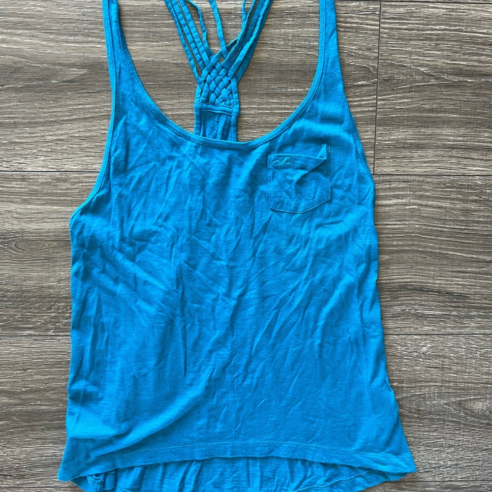 Blue Hollister Tank Top